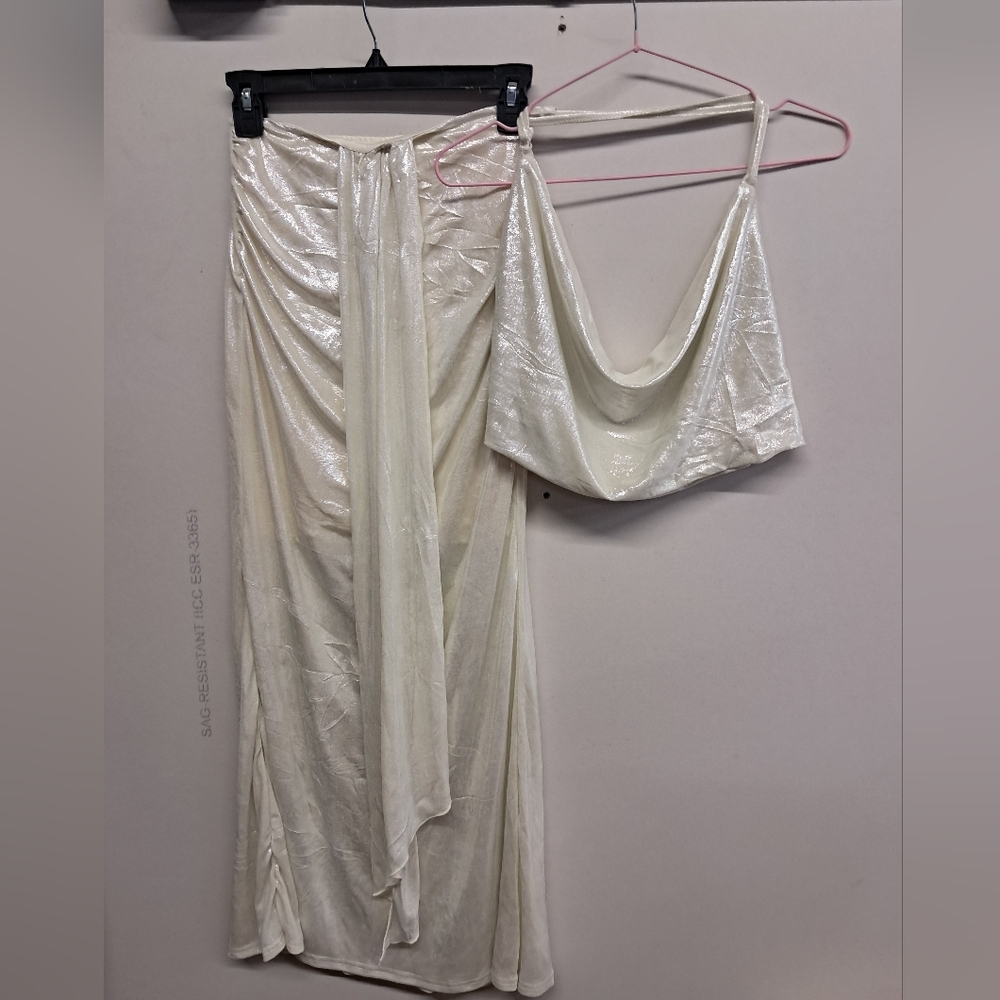 Sister Party Elegant Cream Two-Piece Set
